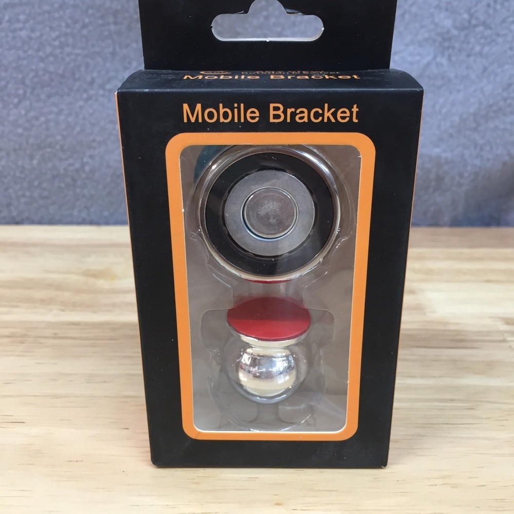 Universal Magnetic Mobile Bracket 360 Rotation Car Dash Mt Phone‎ Holder Silver